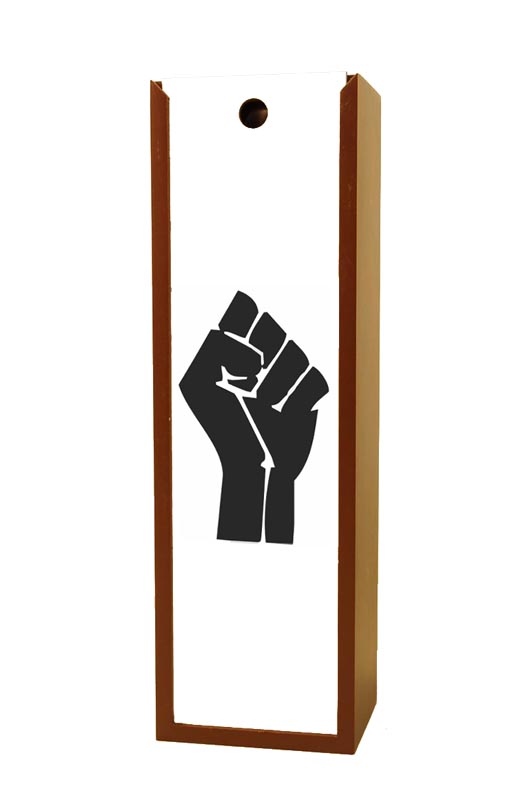 Black Power Fist African American Wine Box